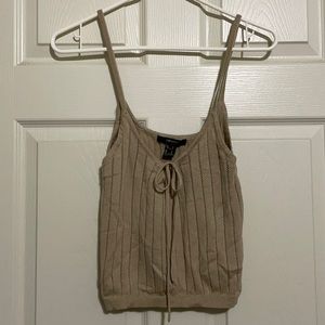 Spaghetti strap Front tie top